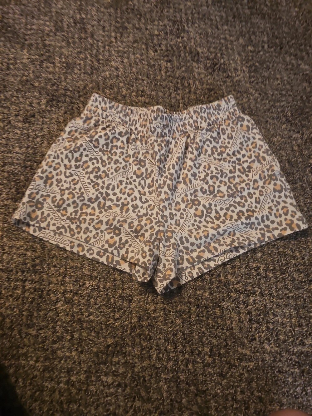Blondie Graphic Leopard Print Shorts
